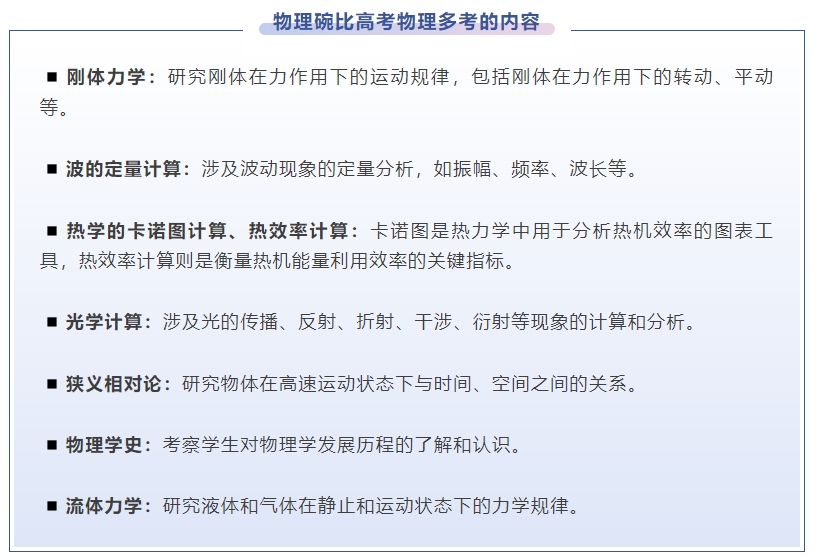 物理碗与高考物理区别
